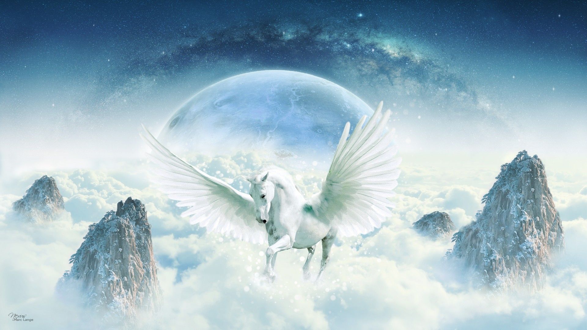 Wallpaper Unicorn, Guardian, HD, 4K, Creative Graphics,. Wallpaper for iPhone, Android, Mobile and Desktop