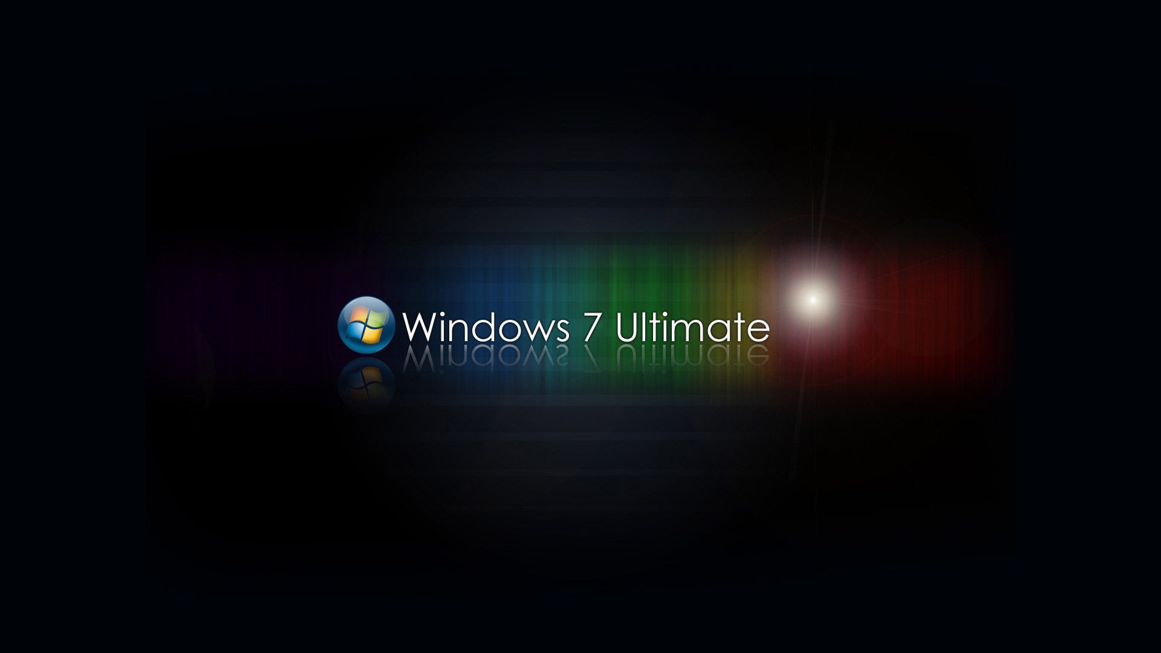 Windows 7 Ultimate Bright Black 4K HD Desktop Wallpaper for 4K Ultra HD TV • Wide Ultra wallpaper