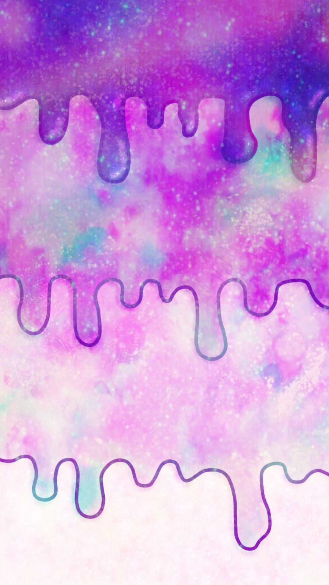 Galaxy Drips, made by me #purple #sparkly #wallpaper #background #sparkles #glittery #ga. Sparkle wallpaper, Rainbow abstract painting, Purple sparkly wallpaper
