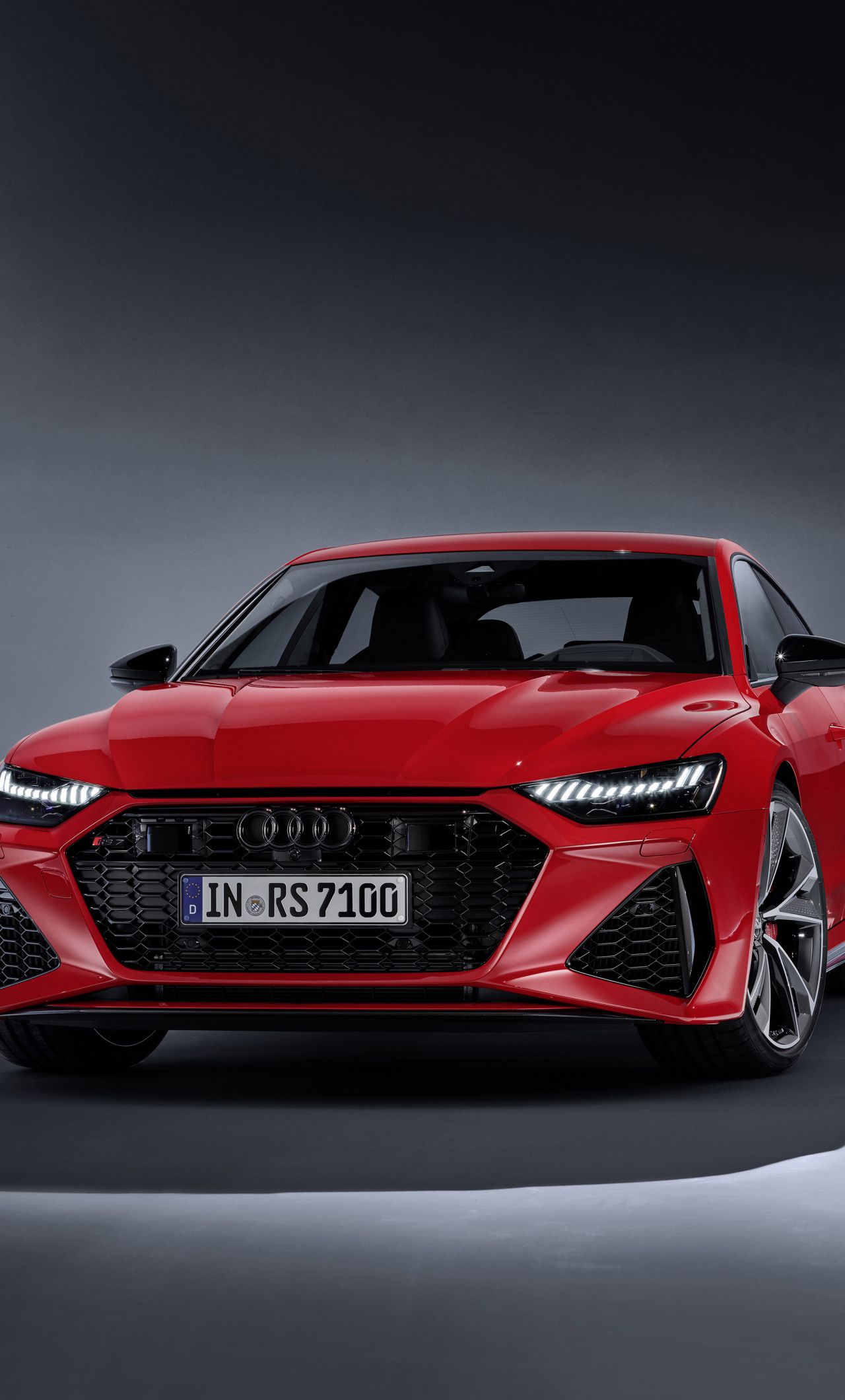 Download Red car, 2019 Audi RS7 wallpaper, 1280x2120, iPhone 6 Plus