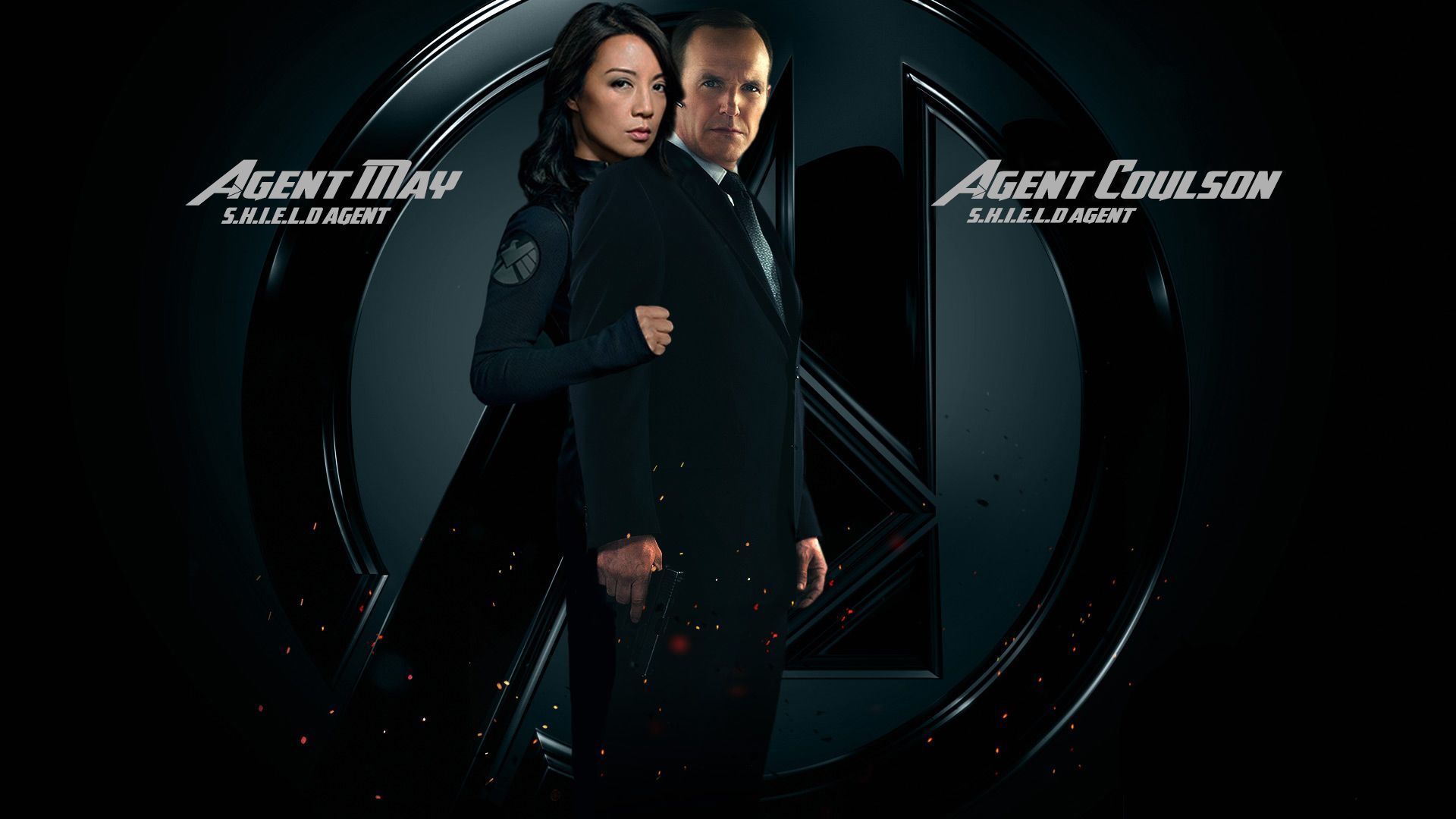 Phil Coulson & Melinda May Wallpaper: Clark Gregg & Ming Na Wen (Phil Coulson & Melinda May) Of S.H.I.E.L.D. Agents Of Shield, Phil Coulson, Agent Coulson