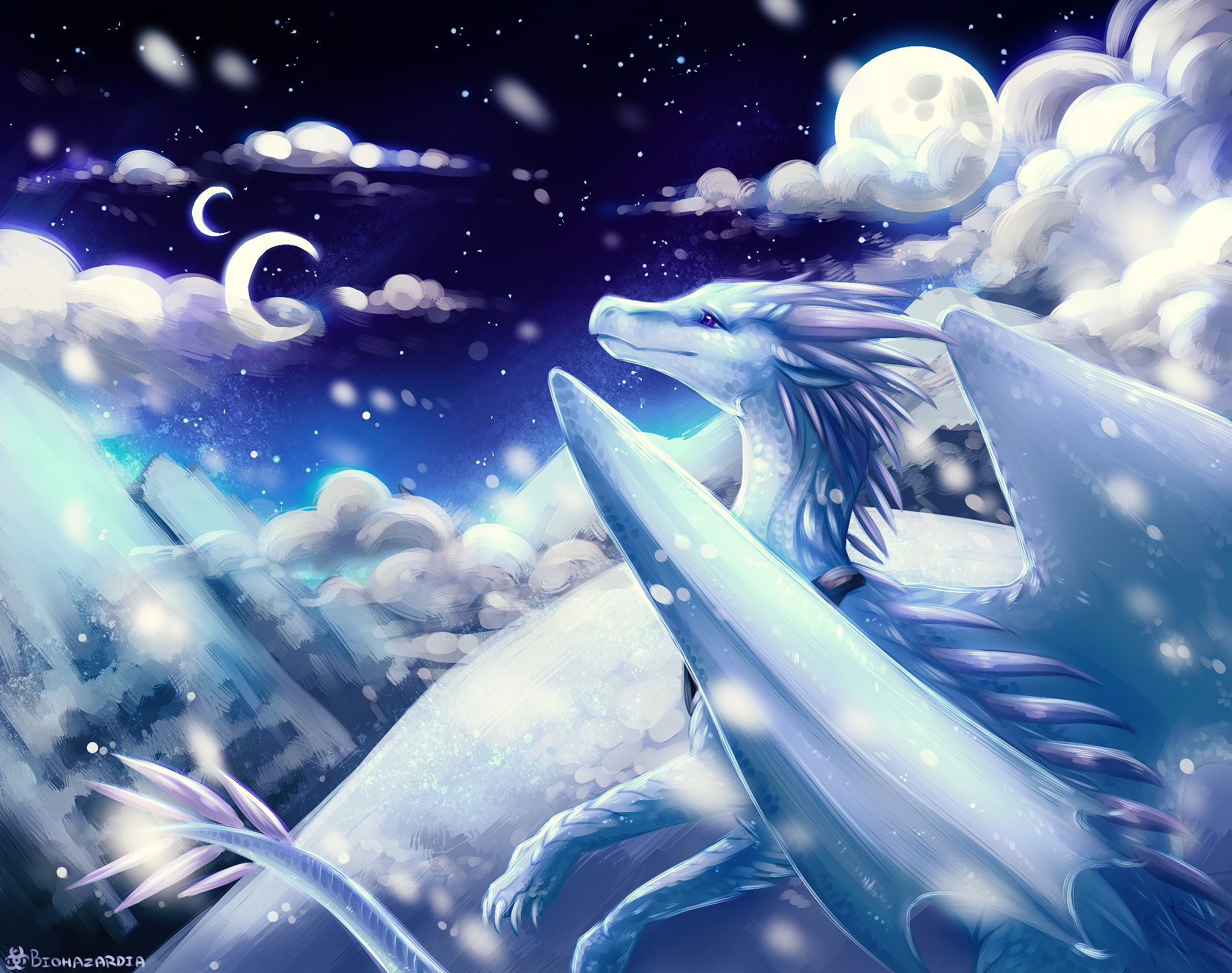 Spire The IceWing Was A Halfbody Painted Complex Background Commission For SamL119!. Wings Of Fire Dragons, Wings Of Fire, Fire Art