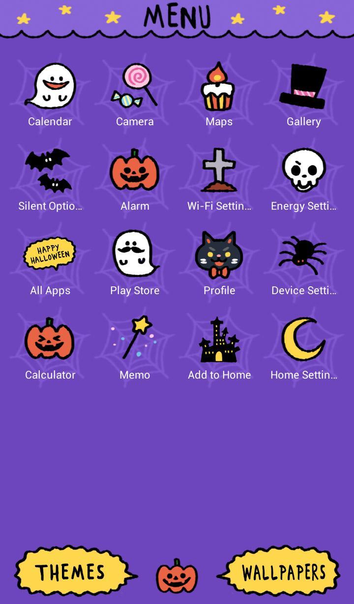Cute Wallpaper Black Halloween Cat Theme for Android