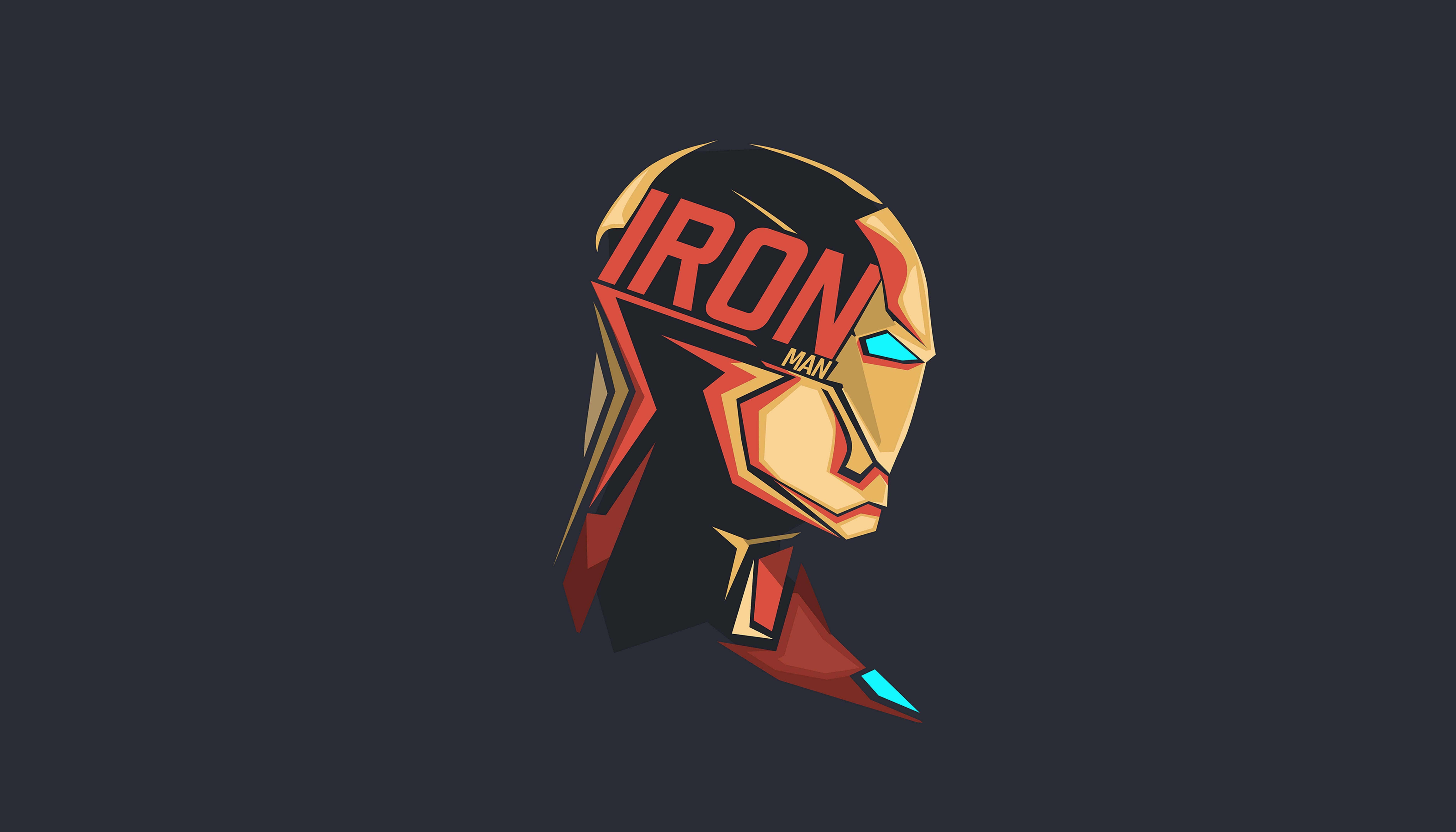 Minimalist Iron Man Wallpaper 1920x1080
