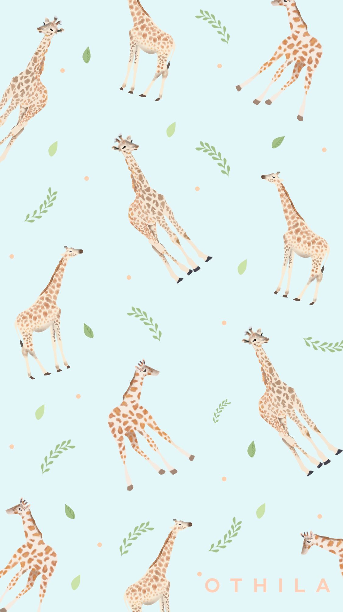 giraffe #animals #flowers #nature #blue #wallpaper #design. Phone wallpaper patterns, Graphic wallpaper, Apple watch wallpaper