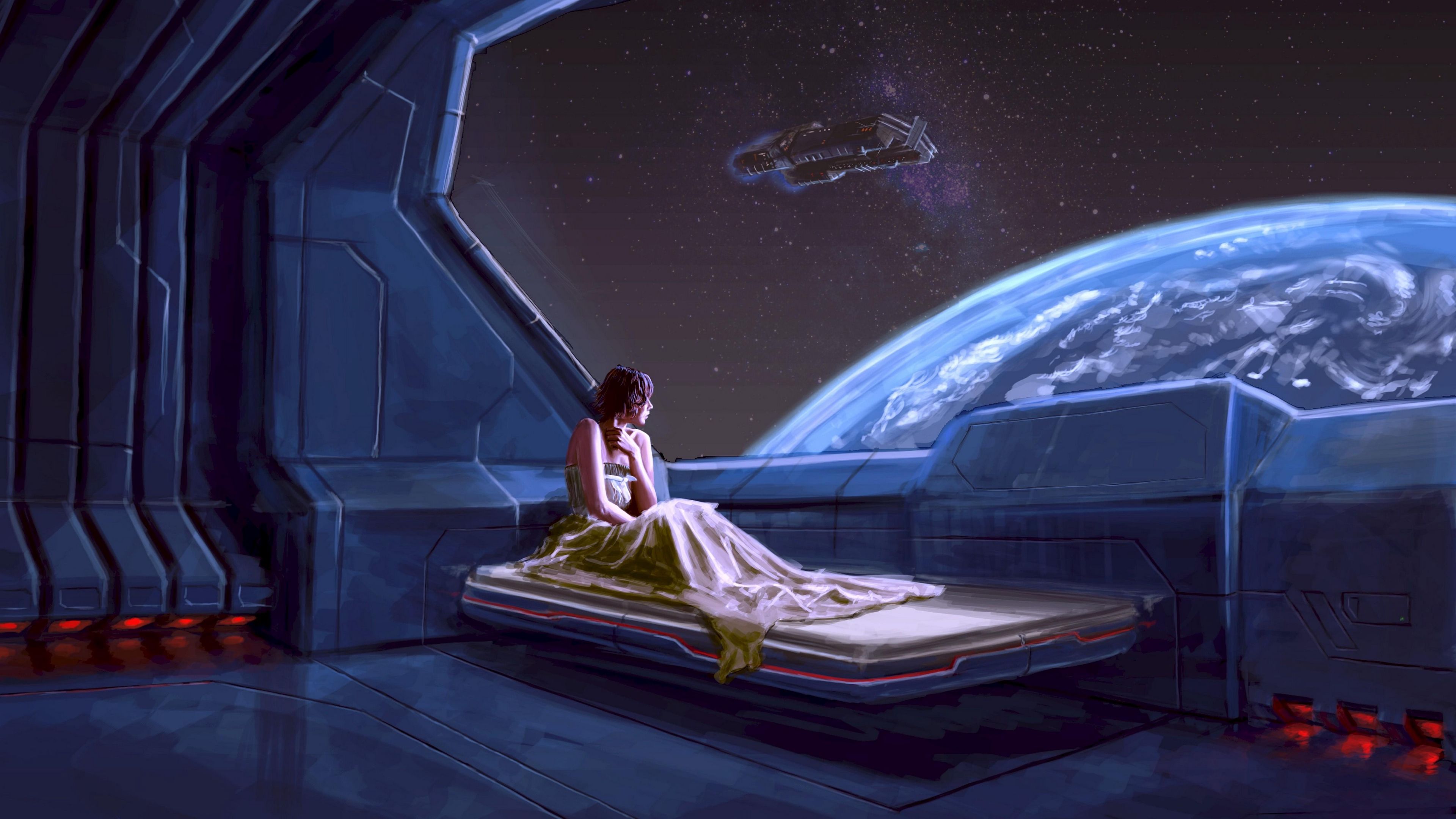 Girl In Space 4k Wallpapers Wallpaper Cave 