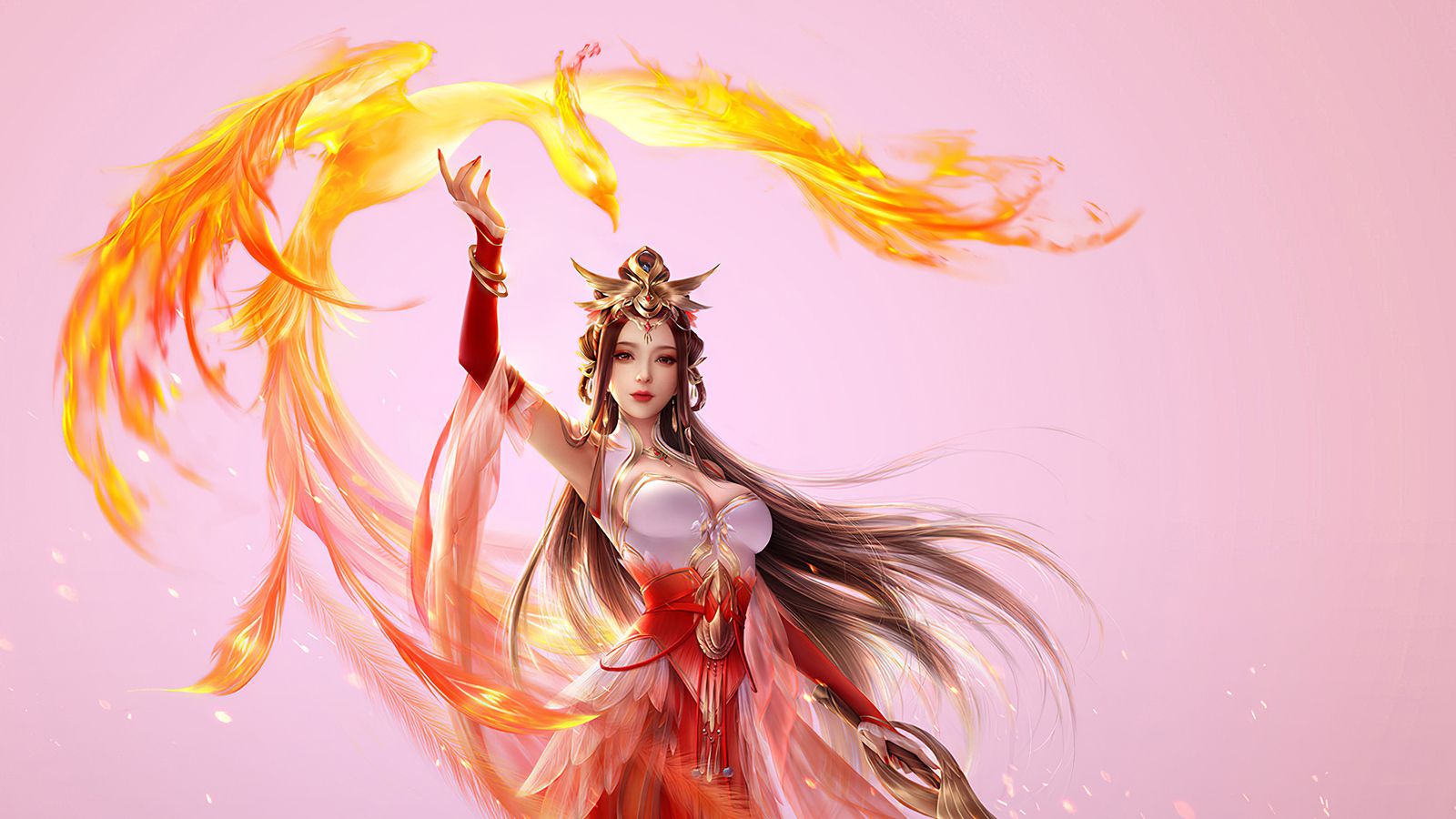 Adeptus Mechanicus Phoenix Girl Art 1600x900 Resolution HD 4k Wallpaper, Image, Background, Photo and Picture