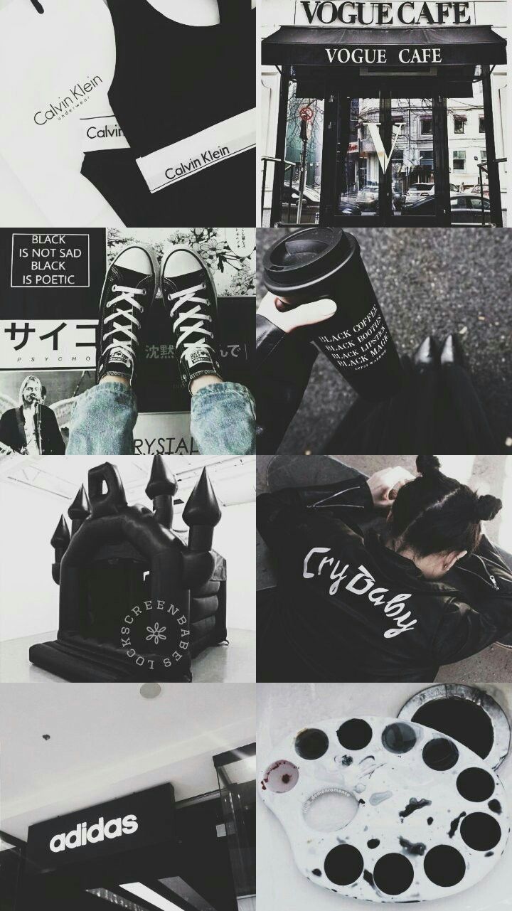 Black Aesthetic Collage Skater