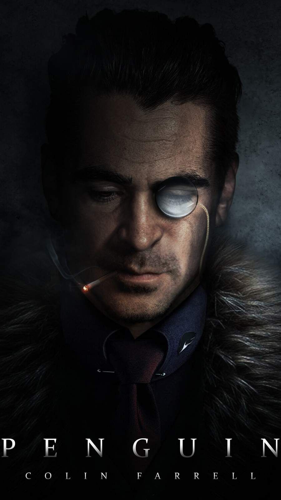 The Penguin Colin Farrell iPhone Wallpaper. Dc comics, Bruce wayne, Personnage de fiction