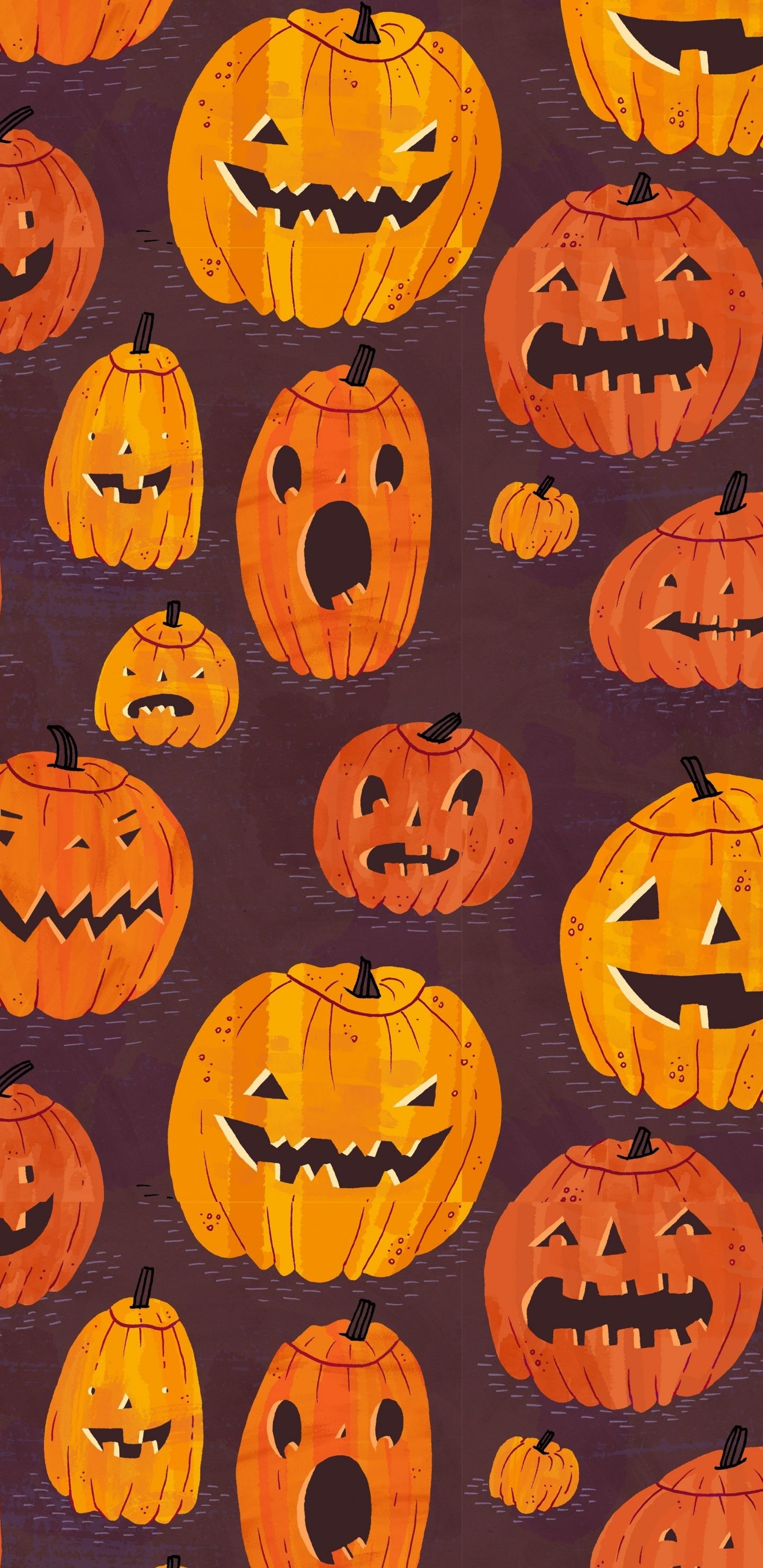 Download pumpkin, pattern, halloween 1440x2960 wallpaper, samsung galaxy s8, samsung galaxy s8 plus, 1440x2960 HD image, background, 464
