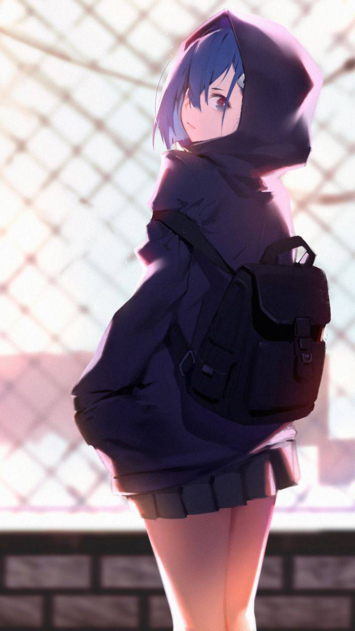 Anime School Girl Wallpaper