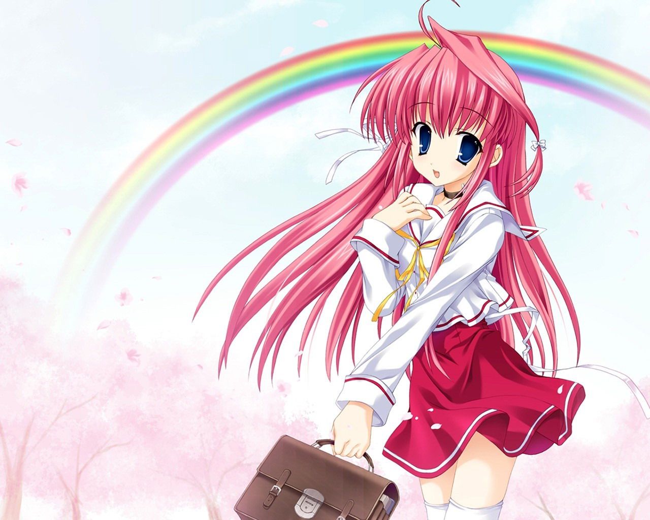 Desktop Wallpaper Gift: Eternal Rainbow Anime