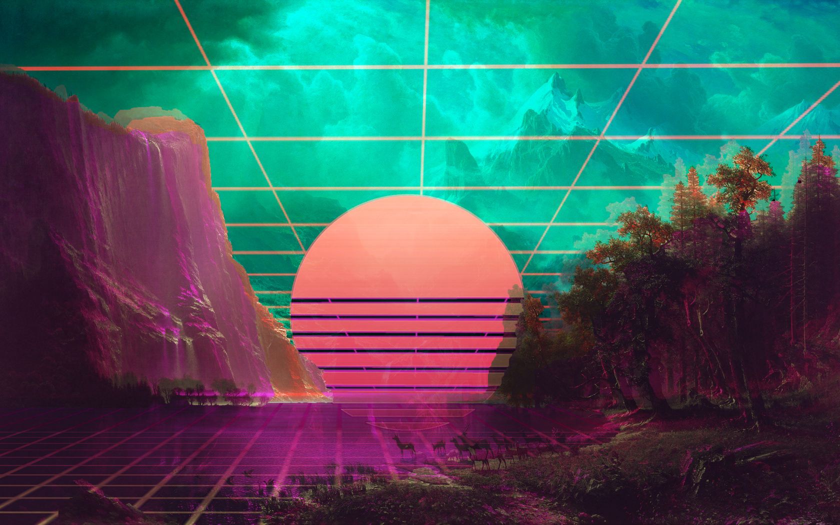 Vaporwave 4k 1680x1050 Resolution HD 4k Wallpaper, Image, Background, Photo and Picture