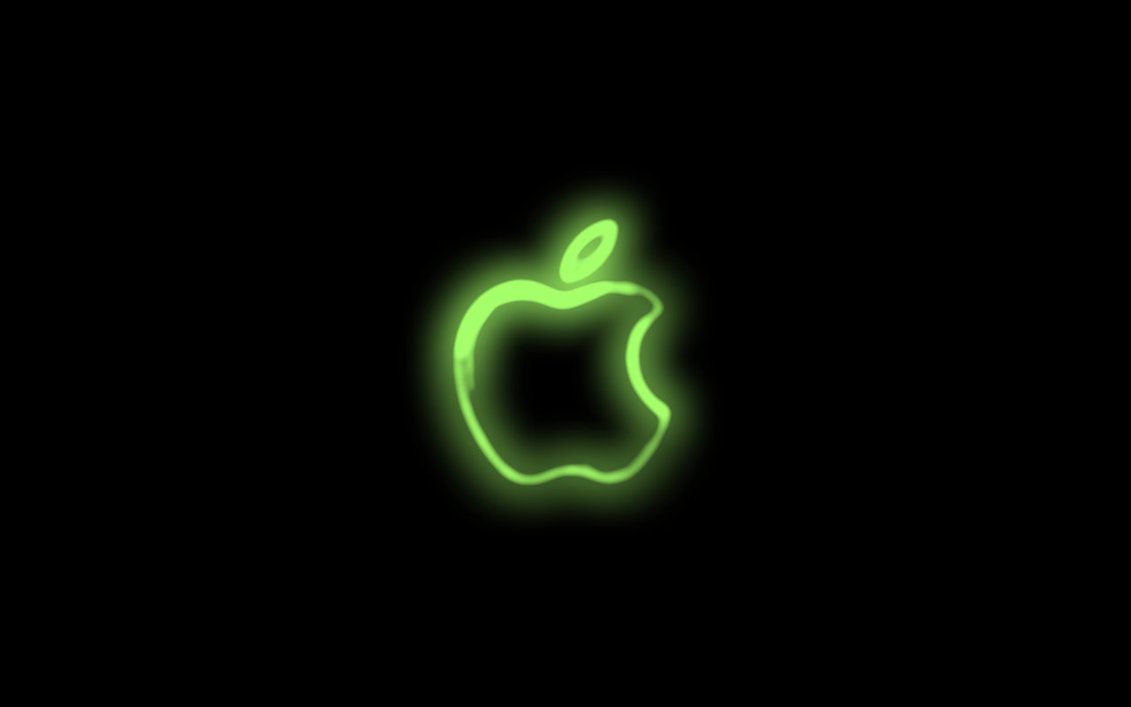 Neon Green Background. neon wallpaper by iville for full size click download apple neon. Apple logo wallpaper, Neon wallpaper, Black apple logo