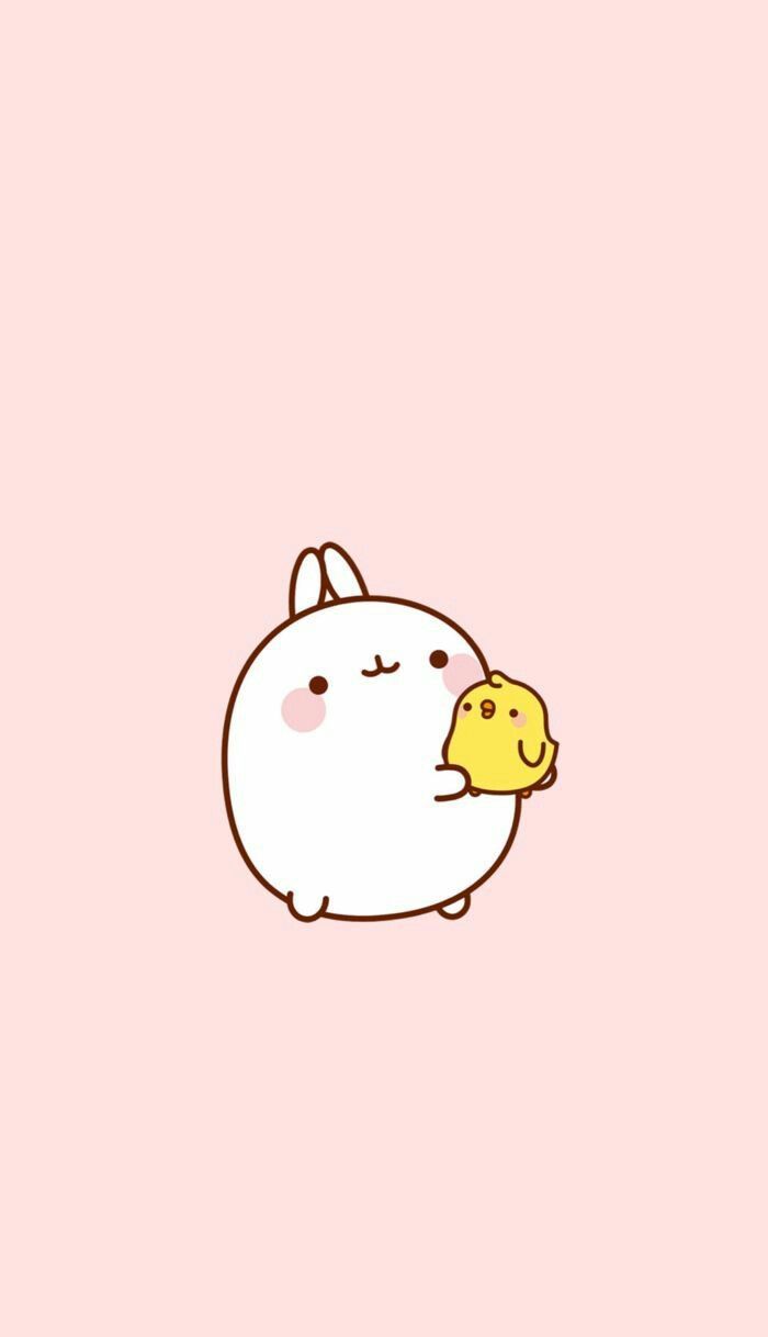 Kawaii cute background wallpaper. Molang wallpaper, Kawaii wallpaper, Cute cartoon wallpaper