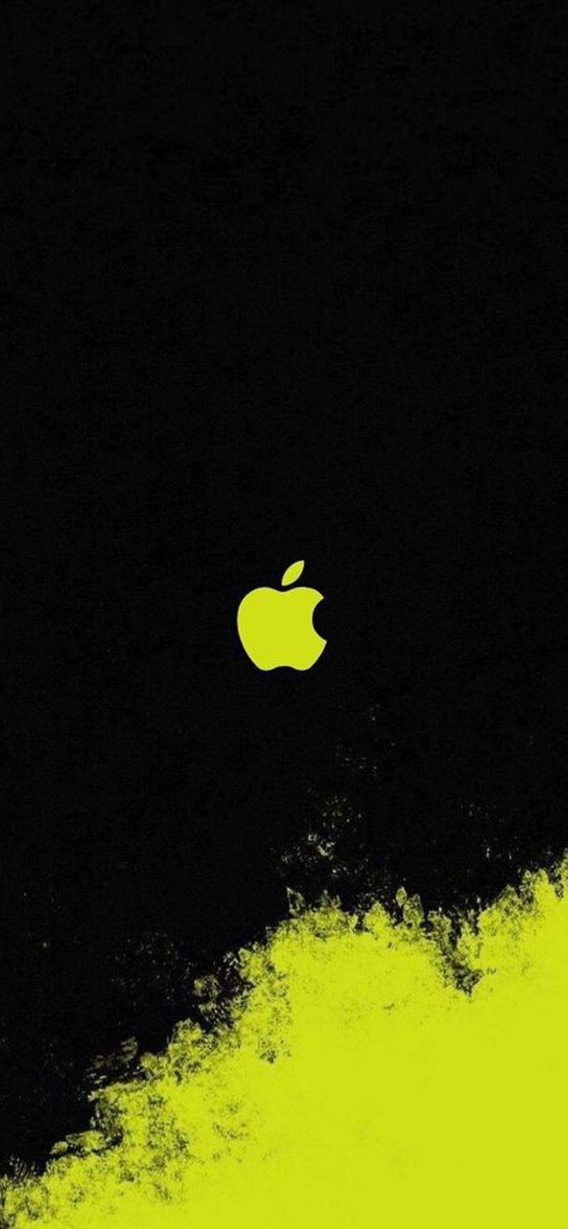 Alternative Wallpaper for Apple iPhone 11 and Yellow Art Apple Logo Wallpaper. Wallpaper Download. High Resolution Wallpaper