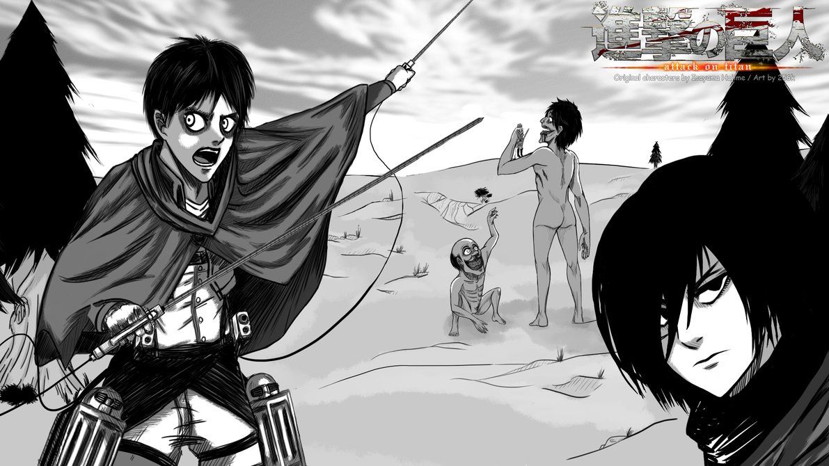 Download Unstoppable Power  An Attack on Titan Manga Fan Art Wallpaper   Wallpaperscom