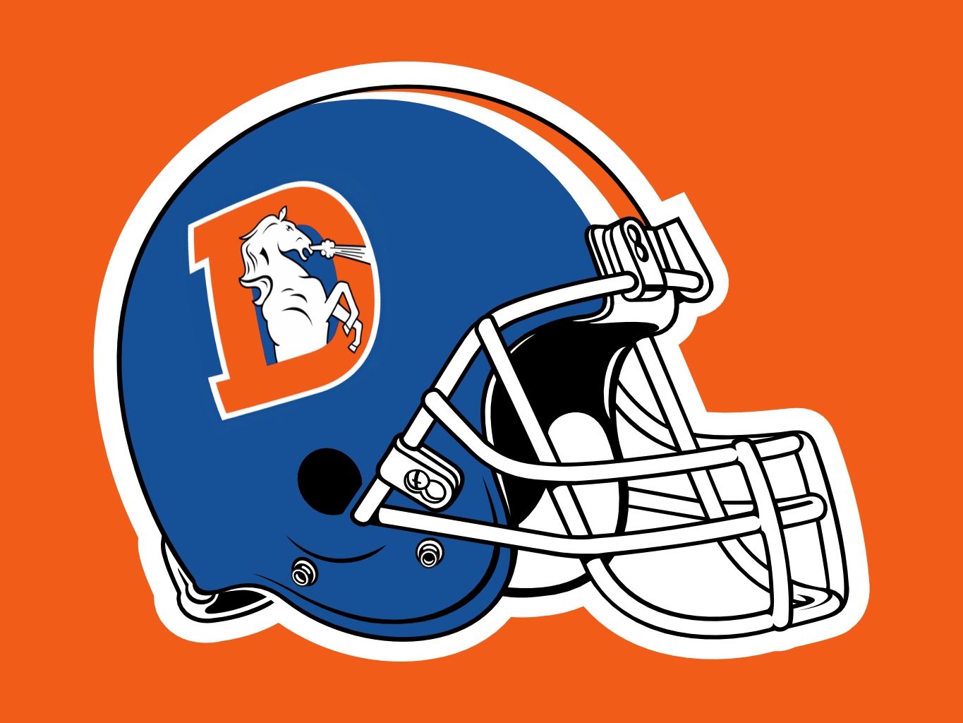 Denver Broncos throwback helmet. Nfl broncos, Broncos logo, Broncos wallpaper