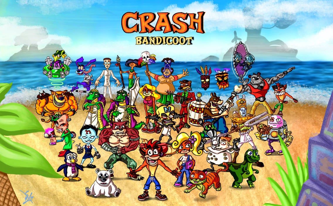 Crash Bandicoot Cast Wallpaper