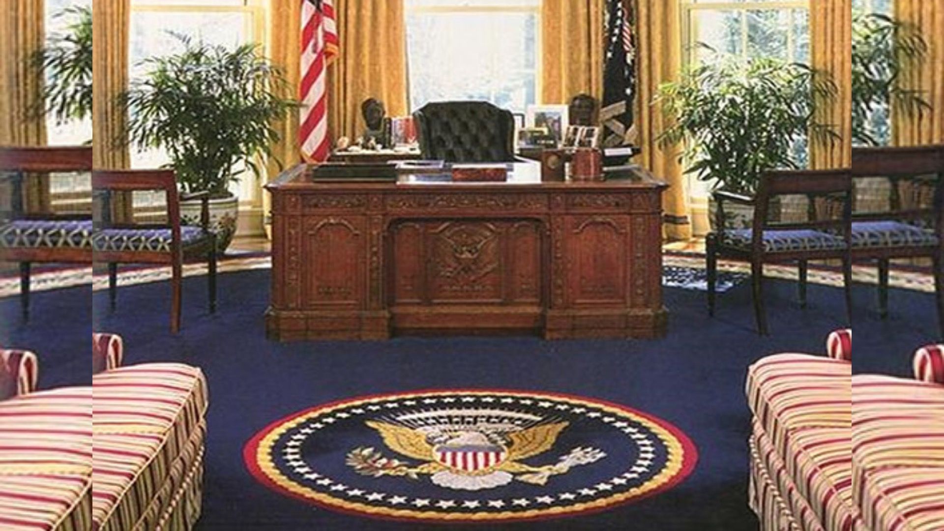 Oval office desk zoom background - pinoykol