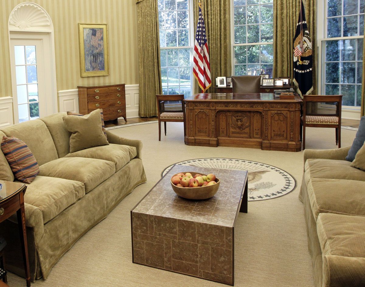 Renovations To The Oval Office, Including A New Carpet, House Renovations 2017 HD Wallpaper