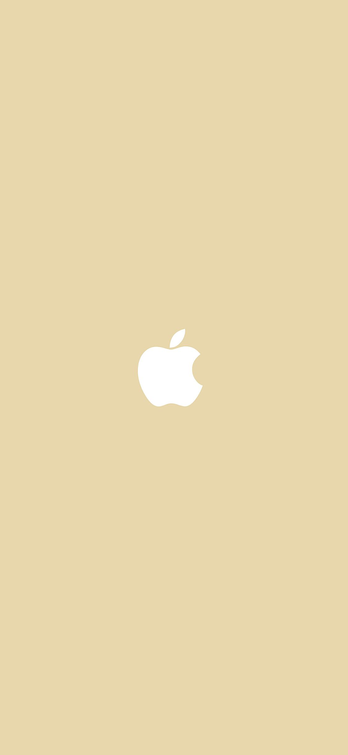 Simple Apple Logo Gold Minimal