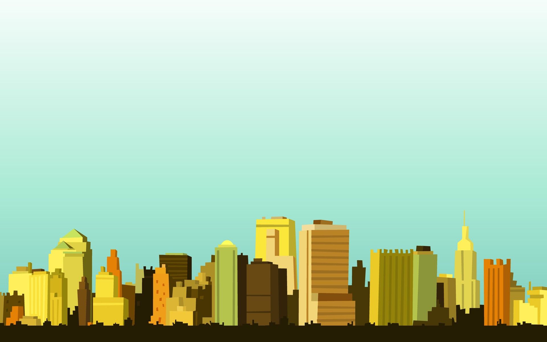 minimalism, City, Skyline Wallpaper HD / Desktop and Mobile Background
