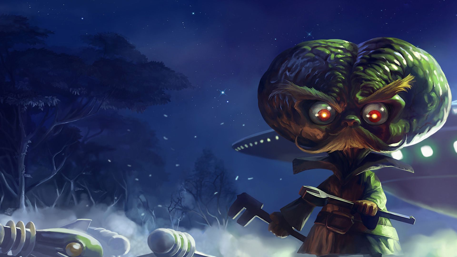 Alien Invader Heimerdinger Chinese Wallpaper. League of legends characters, League of legends, League of legends game