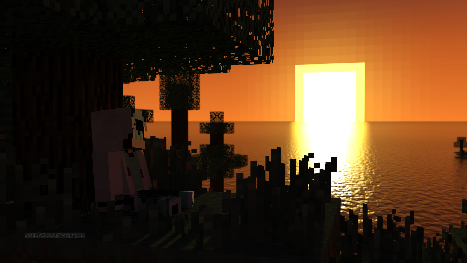a minecraft sunset by addisonsherwood on deviantart on minecraft sunset wallpapers