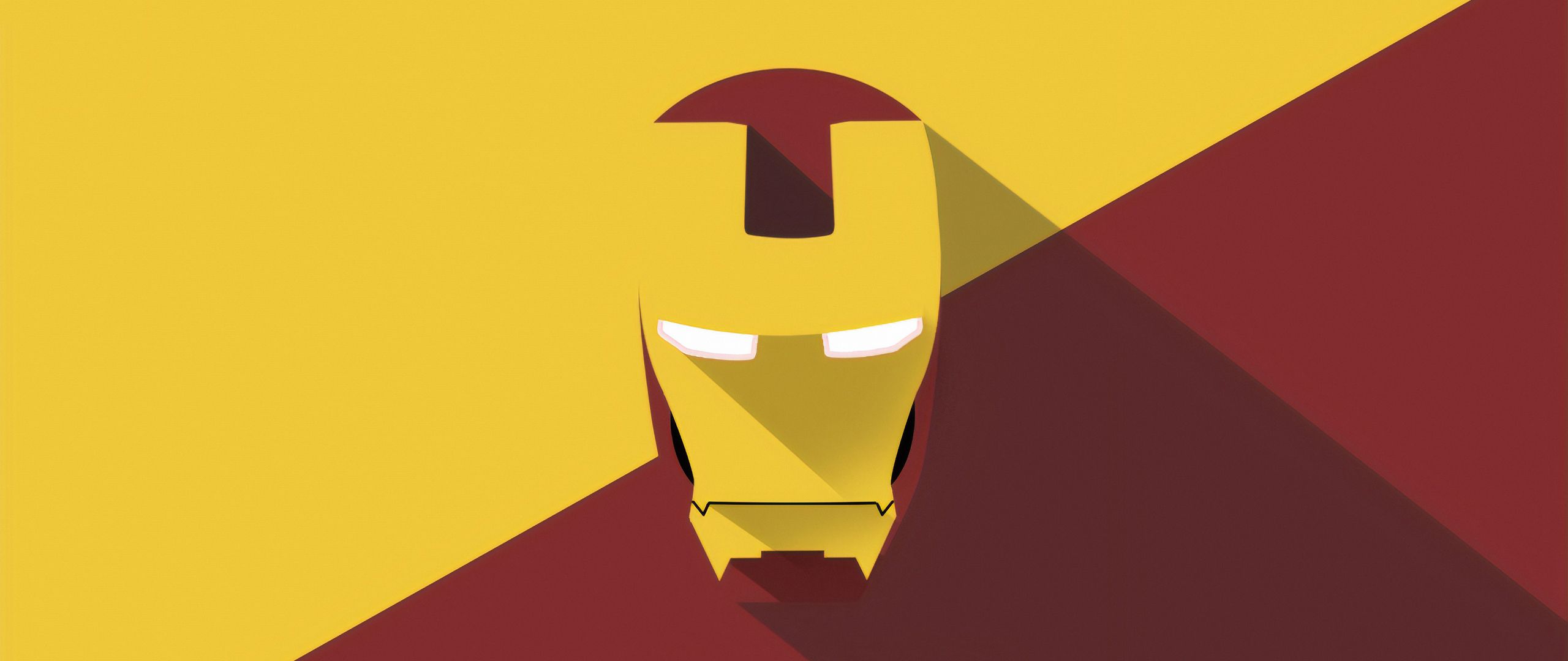 Iron Man Mask Minimal 2560x1080 Resolution Wallpaper, HD Minimalist 4K Wallpaper, Image, Photo and Background