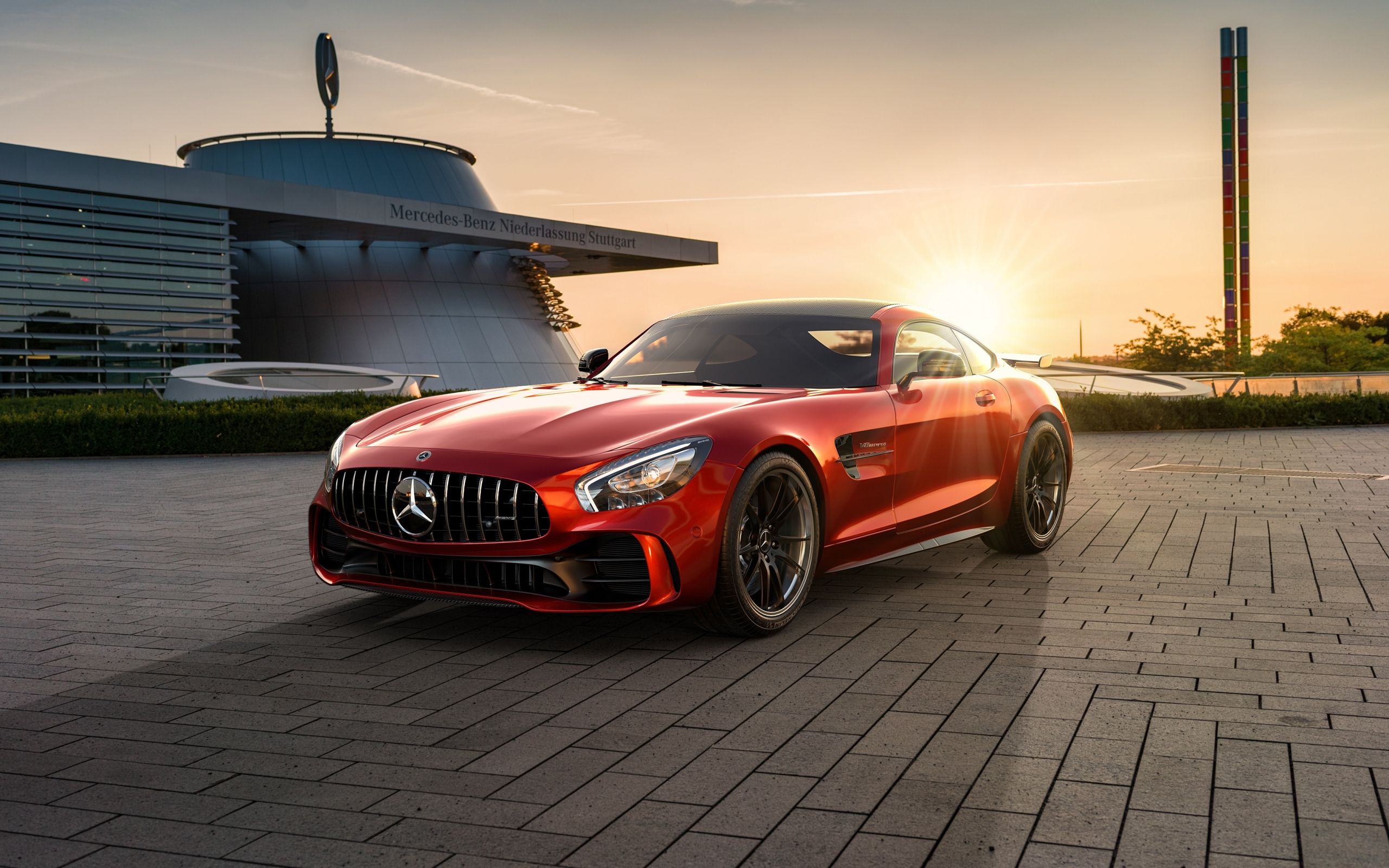 Car, Mercedes AMG GT R, Mercedes Benz, Red Wallpaper