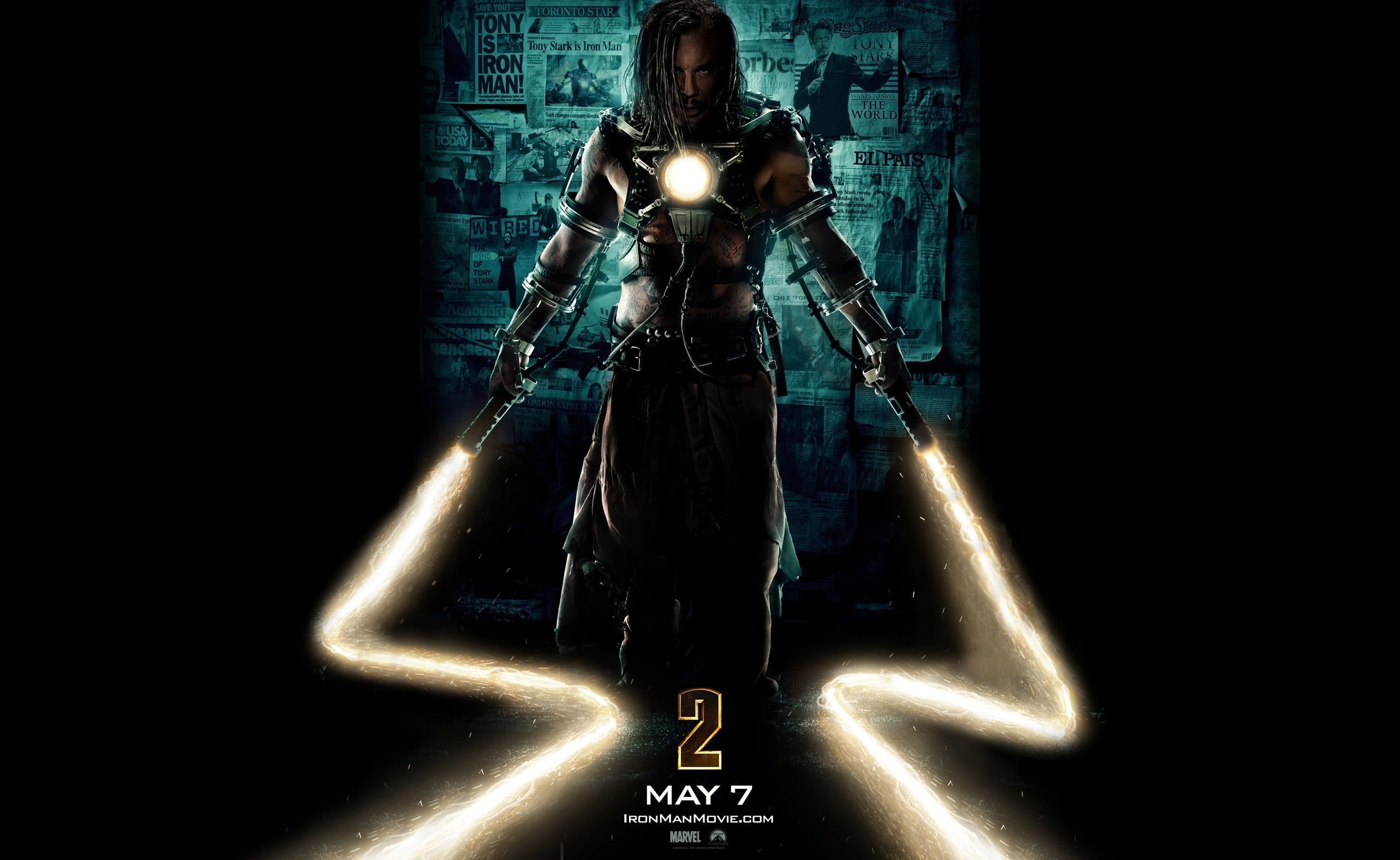 Whiplash, Iron Man Movie poster wallpaper #Movies Iron Man #whiplash iron man 2 ivan vanko mickey r. Iron man movie poster, Iron man photo, Iron man wallpaper