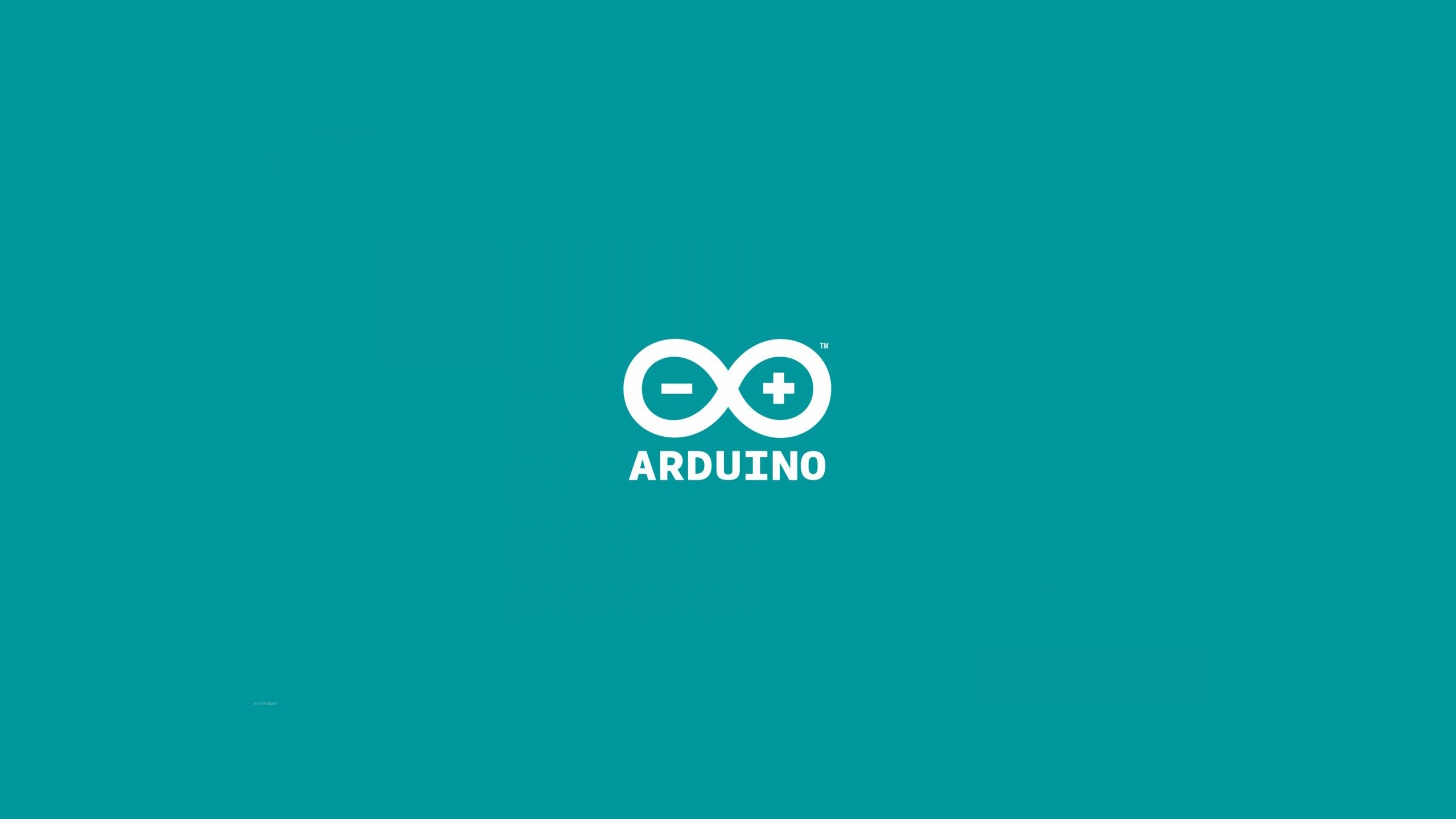 Arduino Open Source Blue Background Simple Background Wallpaper:2560x1440