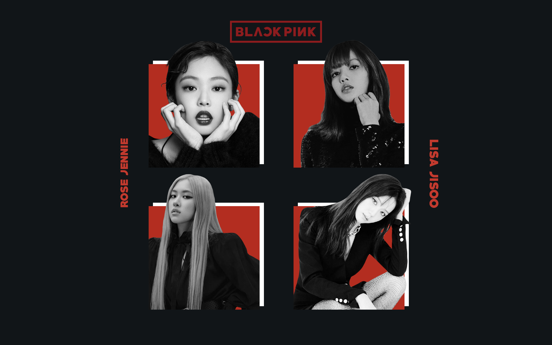 BLACKPINK wallpaper of all the 4 members
