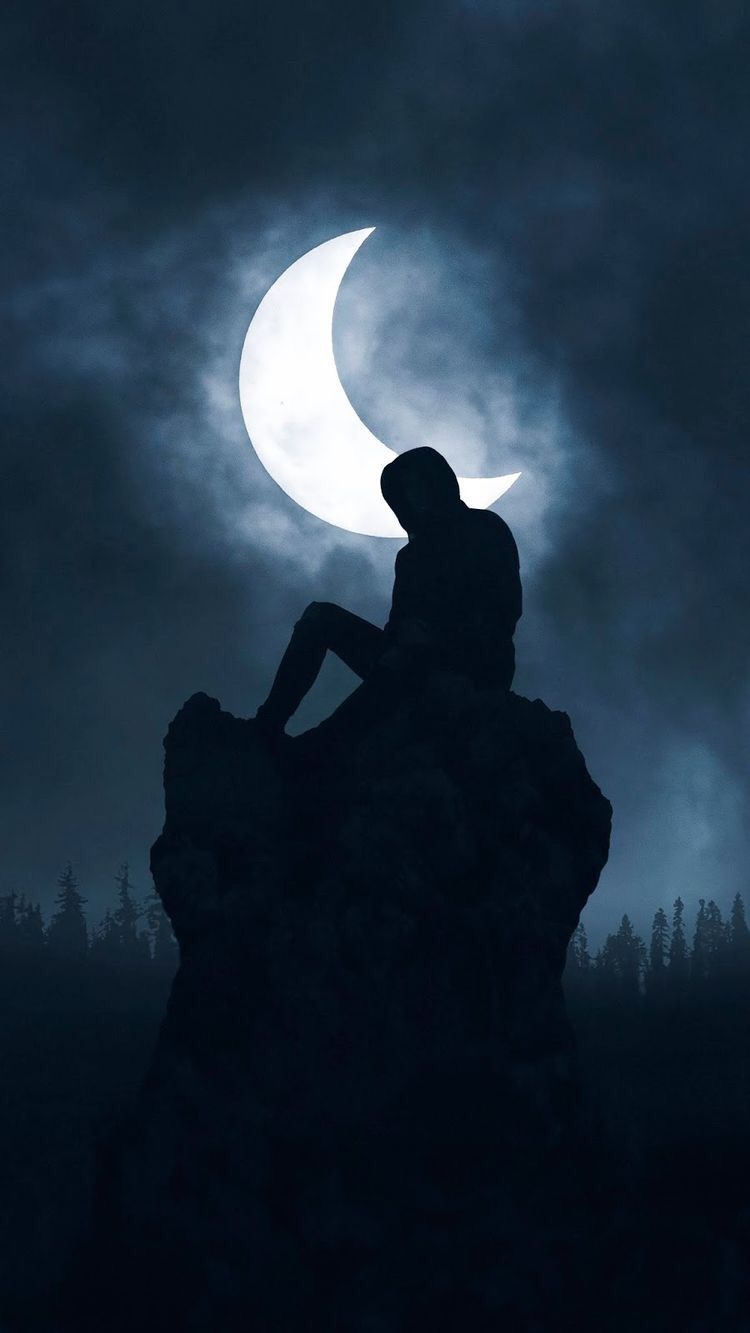 Moon And Boy Wallpapers Wallpaper Cave