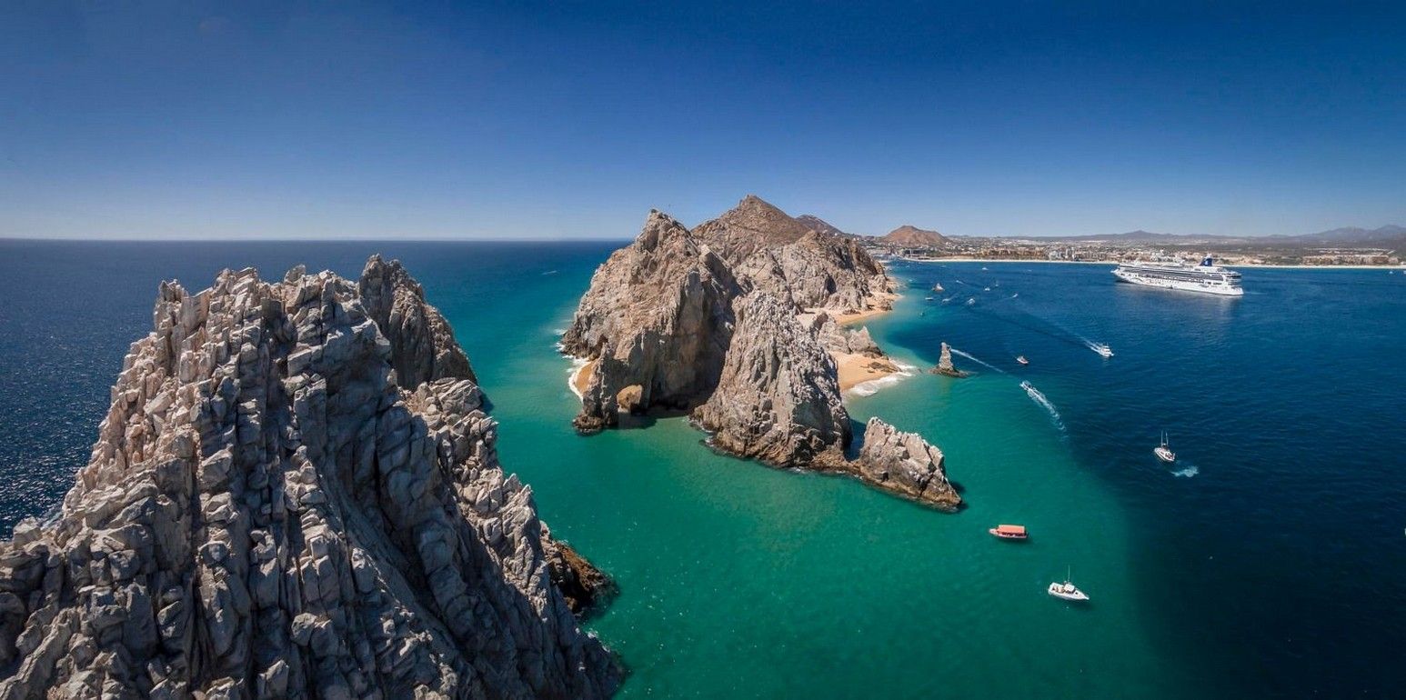 #nature, #rocks, #boat, #sea, #Mexico, #photography, #aerial view, #cruise ship, #landscape, #beach, #Cabo San Lucas, wallpaper. Mocah.org HD Wallpaper