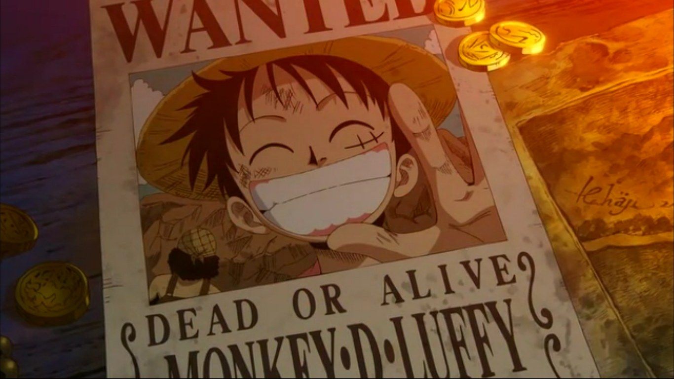 One Piece Wanted Poster Wallpaper 4K