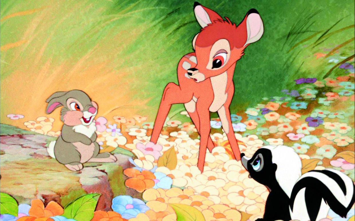 Bambi Thumper And Flower 1942 HD Wallpaper