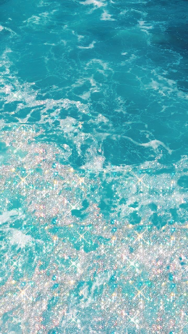 Sparkle Water Background. Sparkle wallpaper, Holographic wallpaper, Teal wallpaper iphone