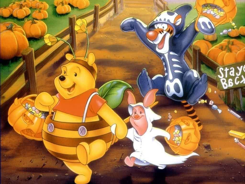 Winnie the Pooh Wallpaper. Winnie the pooh halloween, Halloween wallpaper, Winnie the pooh friends