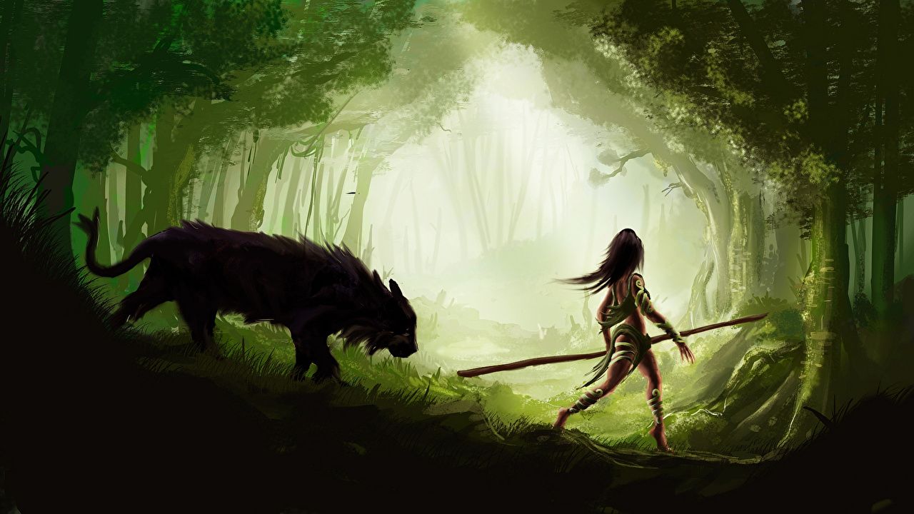 Wallpaper Warriors Nature Fantasy Forests animal