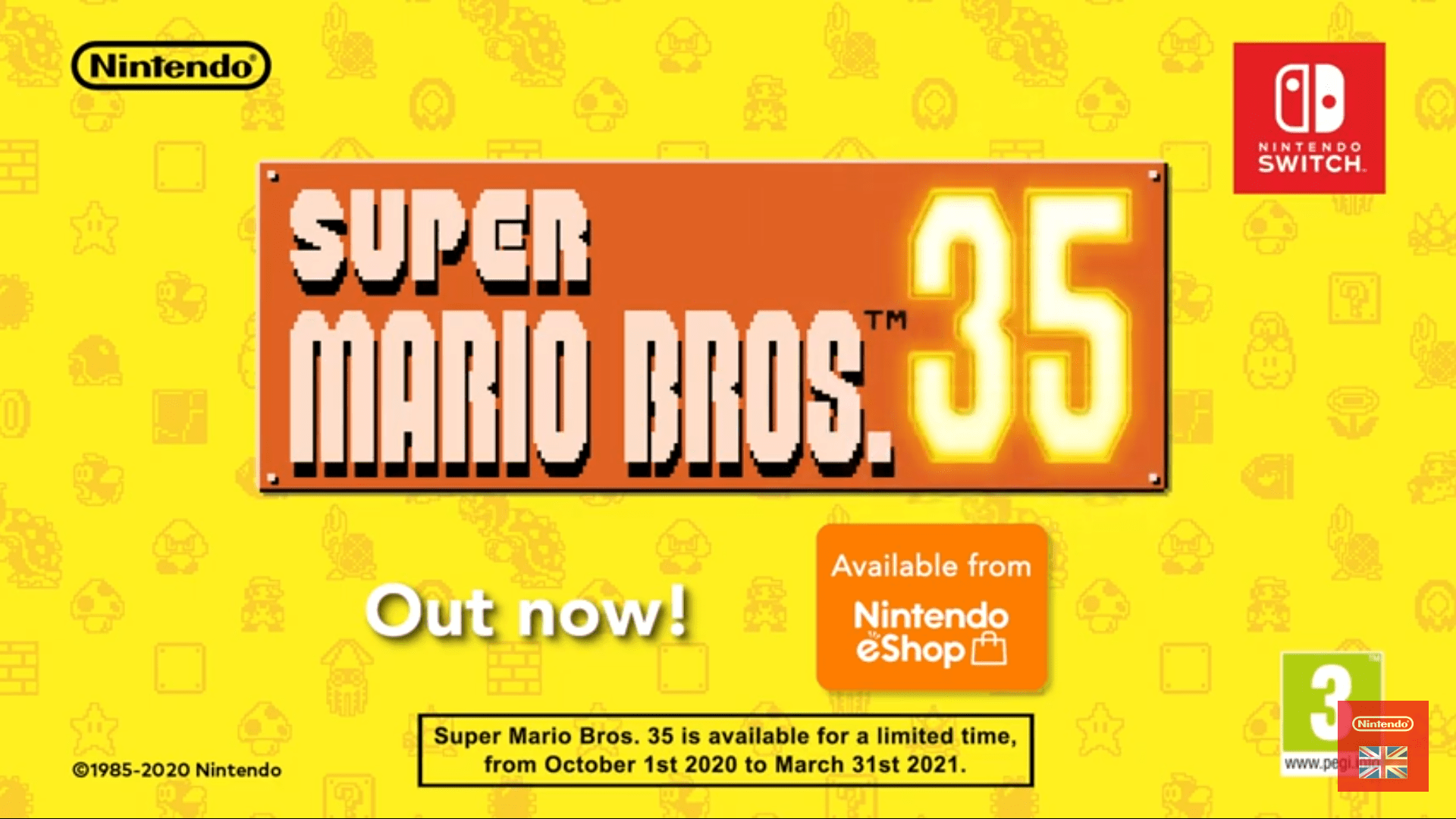 Super Mario 35 Is Out Now On Nintendo Switch
