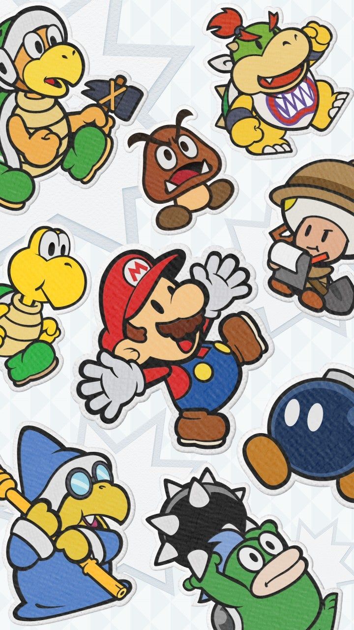 Paper Mario Origami King Wallpaper from Nintendo's Line Account!