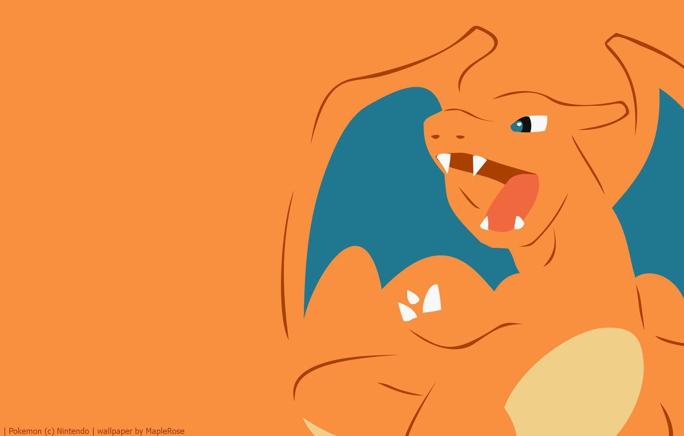 Wallpaper fire, flame, dragon, wings, claws, fangs, flame, fire, wings, dragon, pokemon, pokemon, flying, charizard, charizard image for desktop, section минимализм