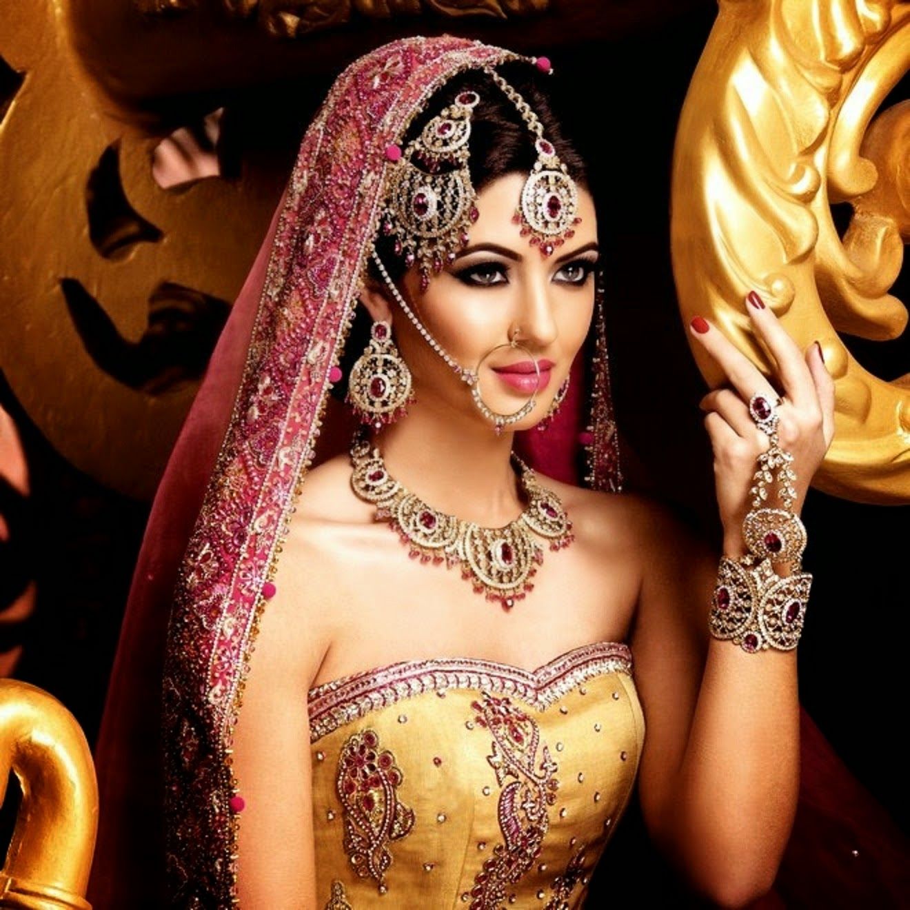 FREE ALL HD WALLPAPERS DOWNLOAD: Beautiful Indian Bridal Jewellery Set For Samples 2014 -2015 Wallpaper Free Download