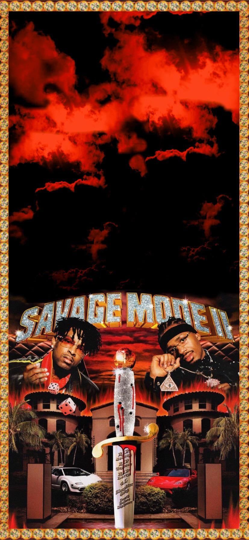 SAVAGE MODE II iPhone Wallpaper 21 Savage Metro Boomin