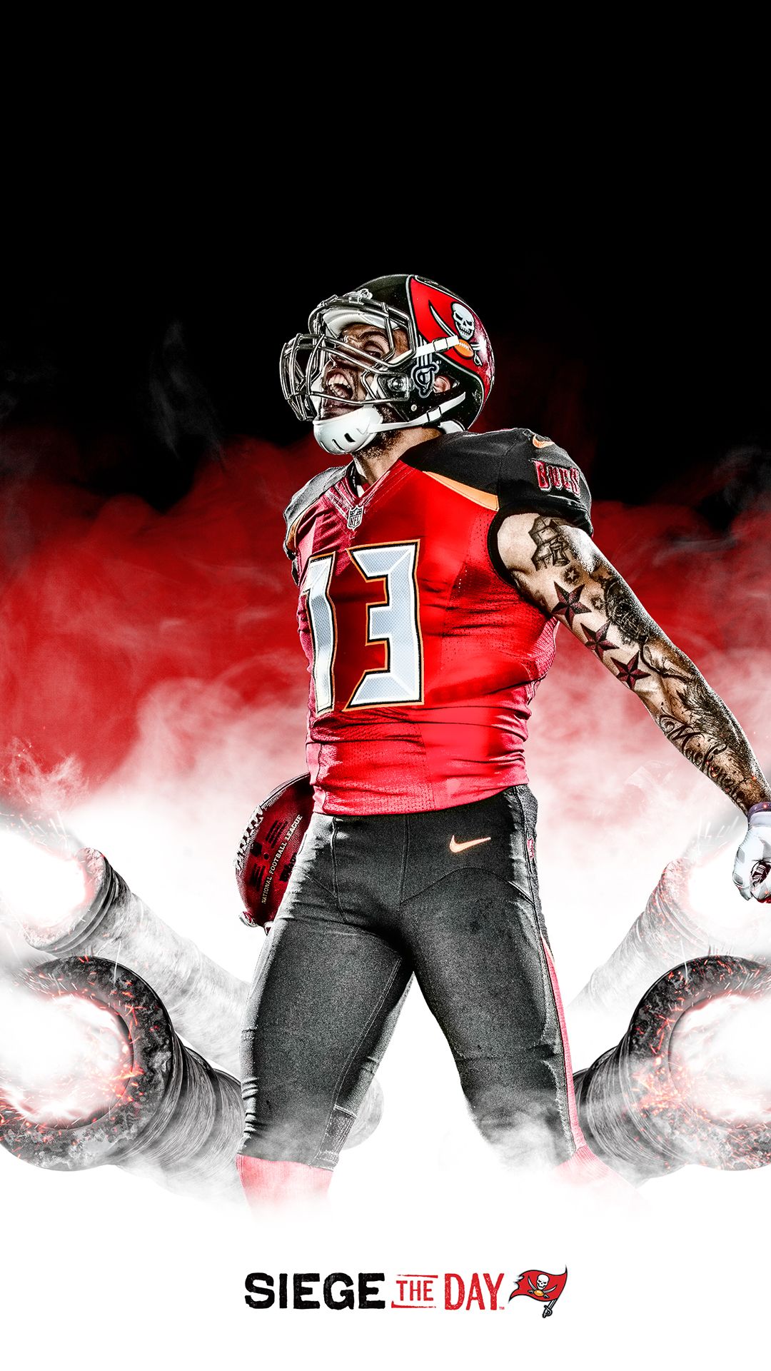 Download Faithful Tampa Bay Buccaneers Fans show off their team spirit with  their iPhones Wallpaper  Wallpaperscom