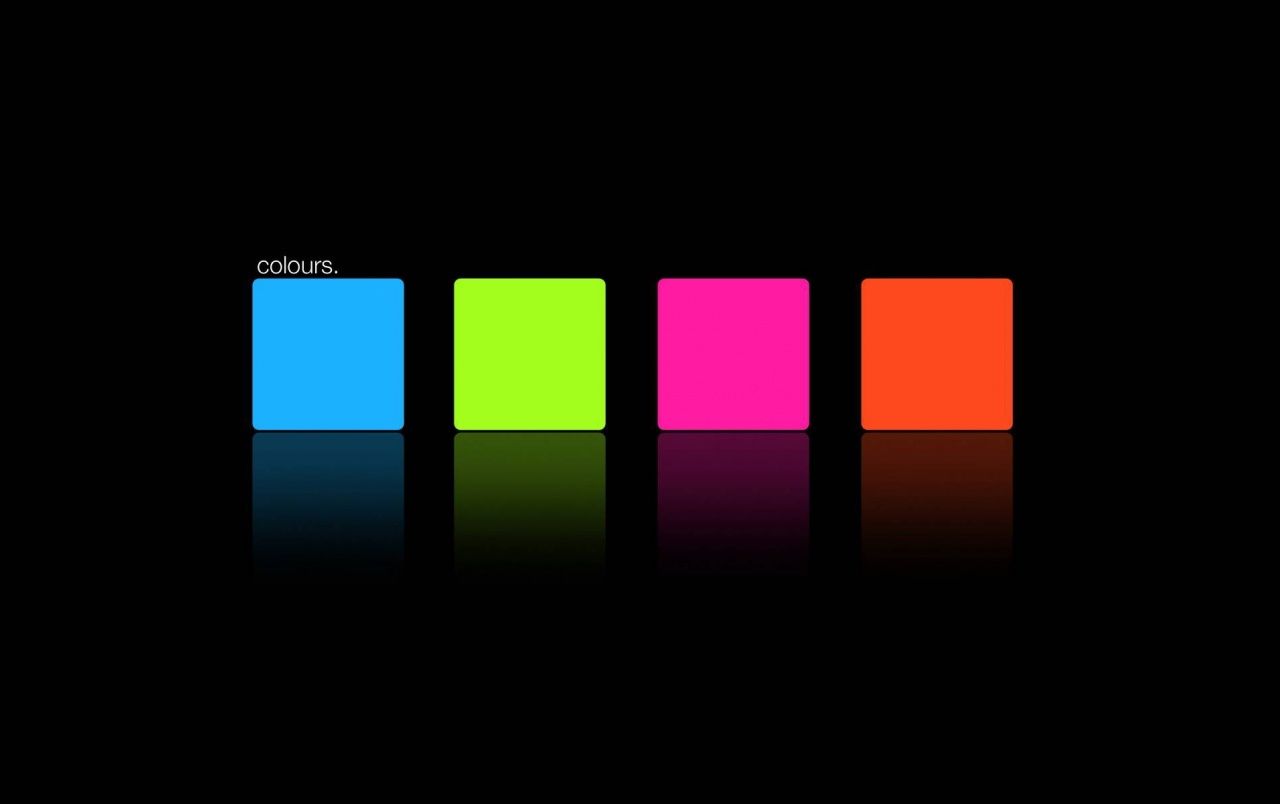 Blue Green Pink Orange Square Wallpaper Black And Colors