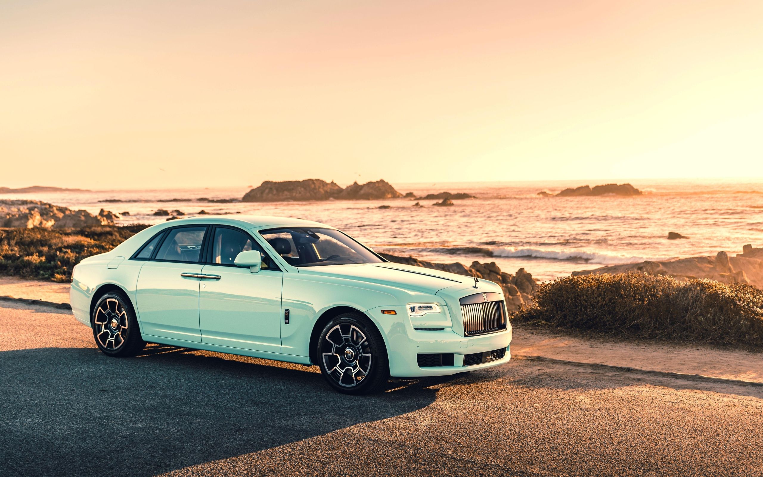 Car, Luxury, Rolls Royce, Rolls Royce Ghost, White Royce Ghost 2021 HD Wallpaper