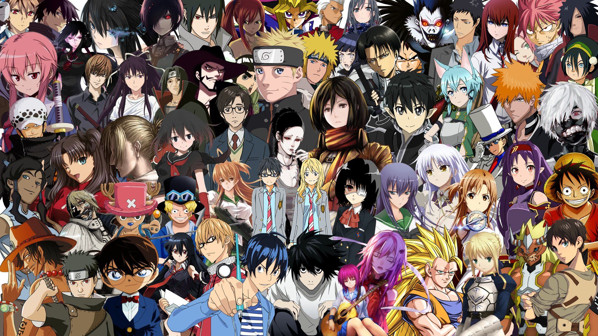 Anime, anime collage, HD phone wallpaper